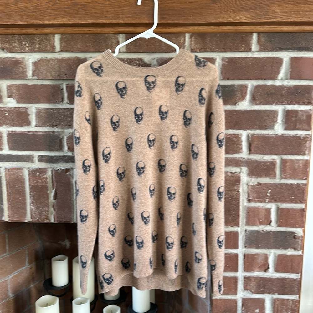 Skull Cashmere Sweater Size Large
